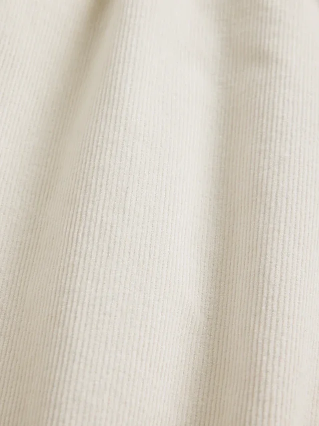 Pantalones holgados de pana de talle medio