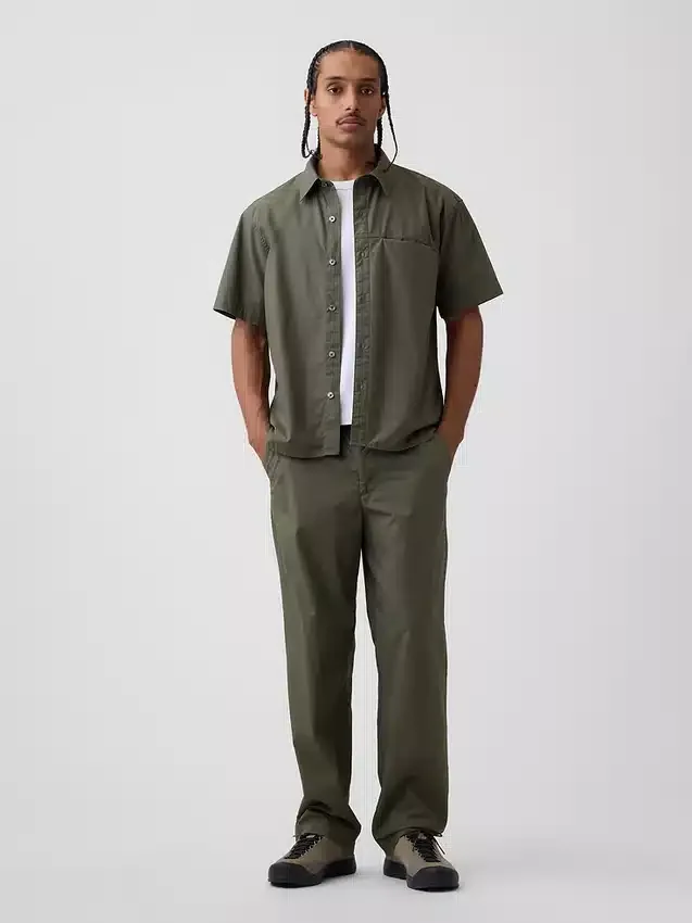 Pantalones holgados de popelín estilo años 90
