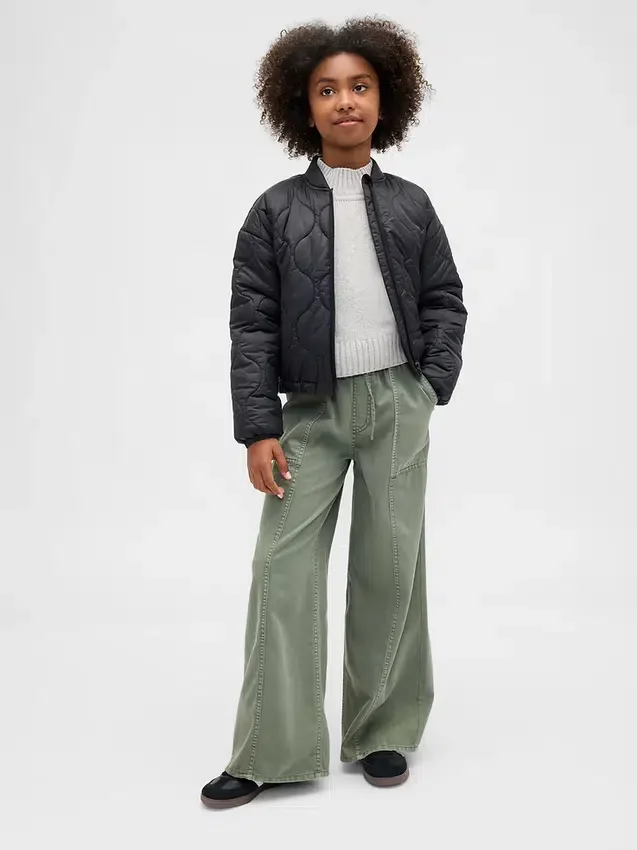 Pantalones holgados de sarga para niños