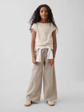 Pantalones holgados de sarga para niños