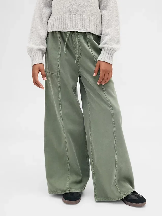 Pantalones holgados de sarga para niños