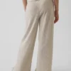 Pantalones infantiles holgados de punto waffle con pierna ancha