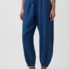 Pantalones joggers de mezclilla de gasa de algodón con corte Easy Barrel