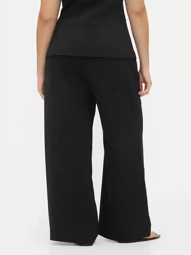 Pantalones plisados de talle alto 365