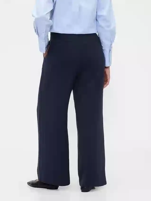 Pantalones plisados de talle alto 365