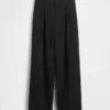 Pantalones plisados de talle alto 365
