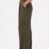 Pantalones plisados de talle alto Curvy 365