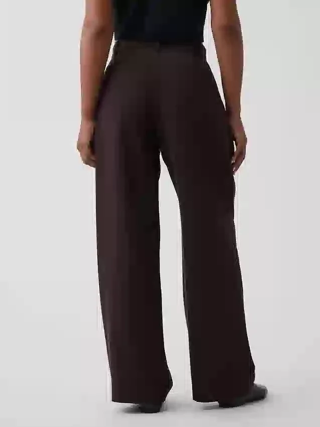 Pantalones plisados de talle alto Curvy 365