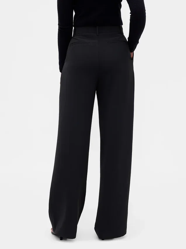 Pantalones plisados de talle alto Curvy 365