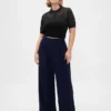 Pantalones plisados de talle alto Curvy 365