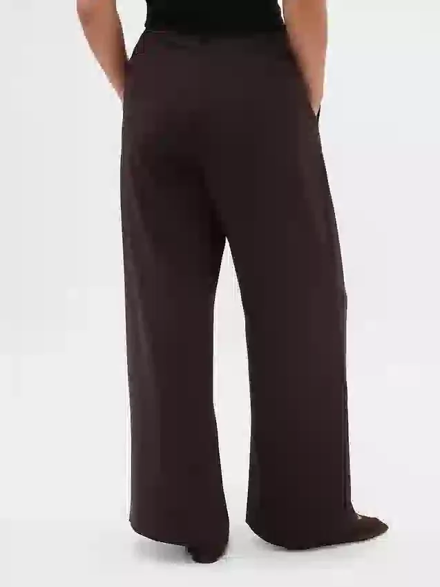Pantalones plisados de talle alto Curvy 365