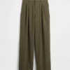 Pantalones plisados de talle alto Curvy 365