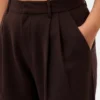 Pantalones plisados de talle alto Curvy 365