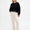 Pantalones rectos ajustados de pana de talle alto estilo años 90