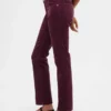 Pantalones rectos ajustados de pana de talle bajo estilo de los 90