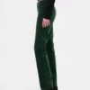 Pantalones rectos ajustados de terciopelo de talle bajo estilo de los 90