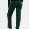Pantalones rectos ajustados de terciopelo de talle bajo estilo de los 90