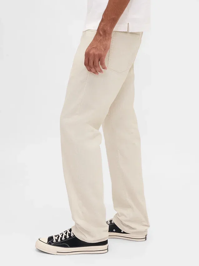 Pantalones rectos holgados de pana