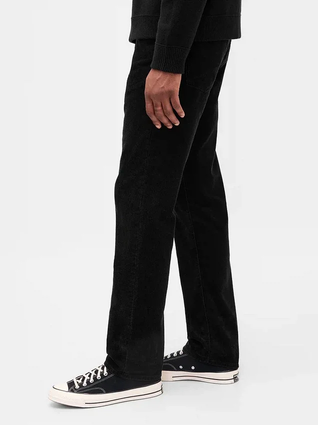 Pantalones rectos holgados de pana