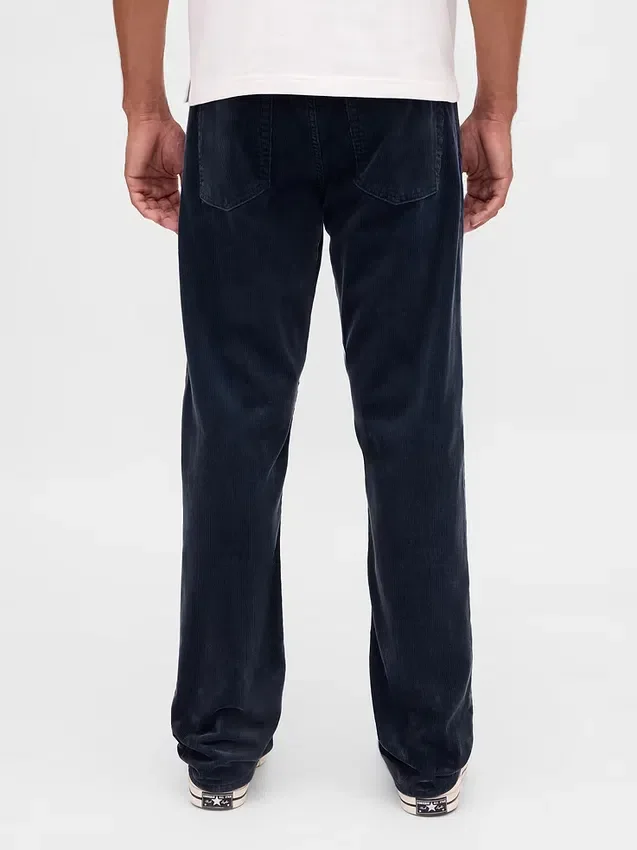 Pantalones rectos holgados de pana