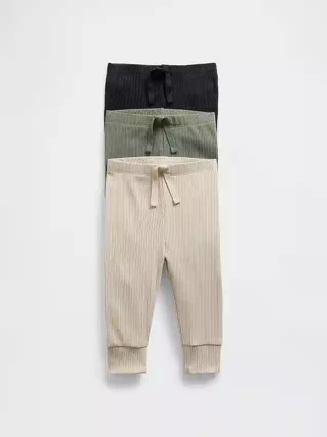 Pantalones Tiny Rib de Baby First Favorites (paquete de 3)