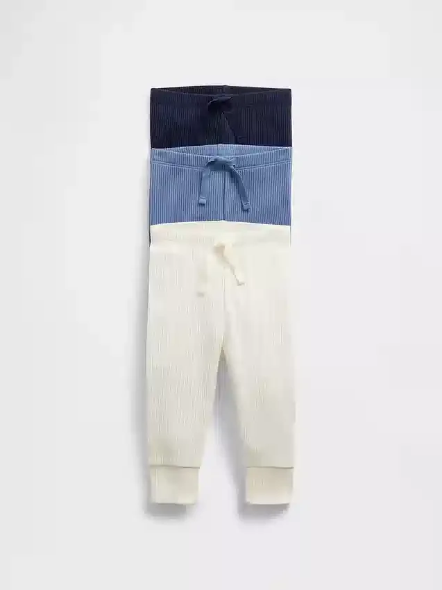 Pantalones Tiny Rib de Baby First Favorites (paquete de 3)