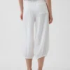 Pantalones tipo culotte de gasa de algodón