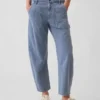 Pantalones utilitarios de talle medio hasta el tobillo