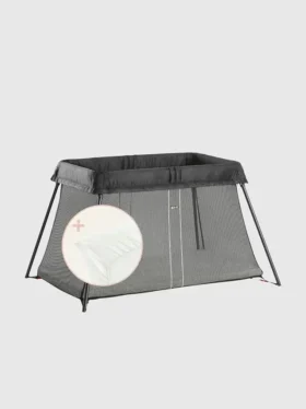 Paquete de cuna de viaje Babybjorn Light y sábana ajustable