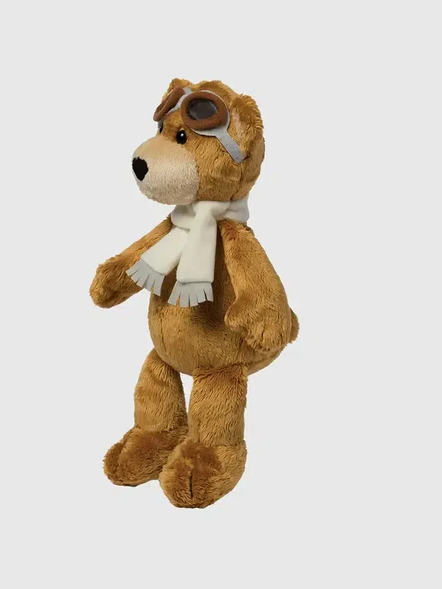Peluche de oso aviador de 8 pulgadas