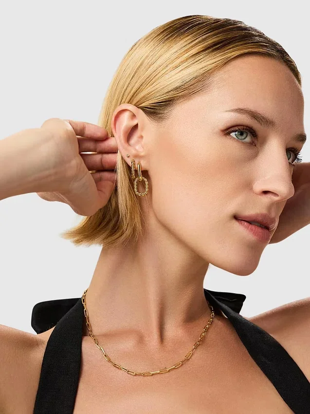 Pendientes de aro doble Ana Luisa Ash