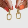 Pendientes de aro doble Ana Luisa Ash