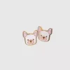 Pendientes de perno con diseño de perro