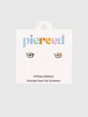 Pendientes de rosca con forma de regadera de Pierced Co