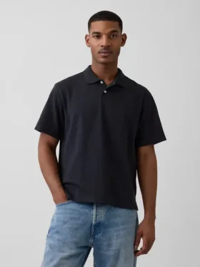 Polo de piqué holgado