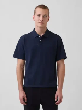 Polo de piqué holgado