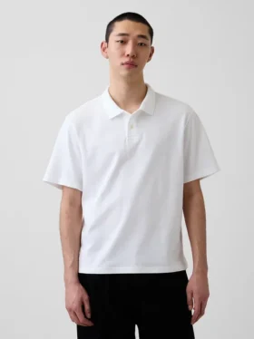 Polo de piqué holgado