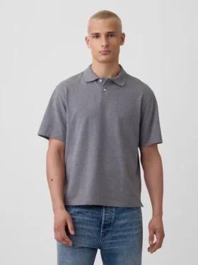 Polo de piqué holgado