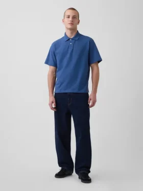 Polo de piqué holgado