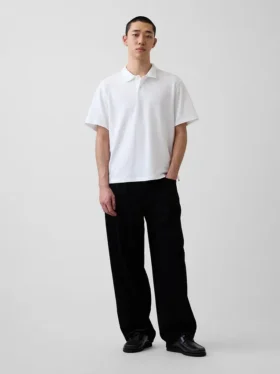 Polo de piqué holgado