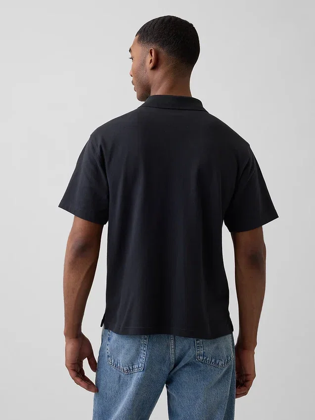 Polo de piqué holgado