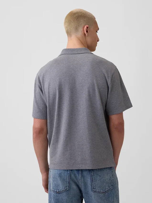 Polo de piqué holgado