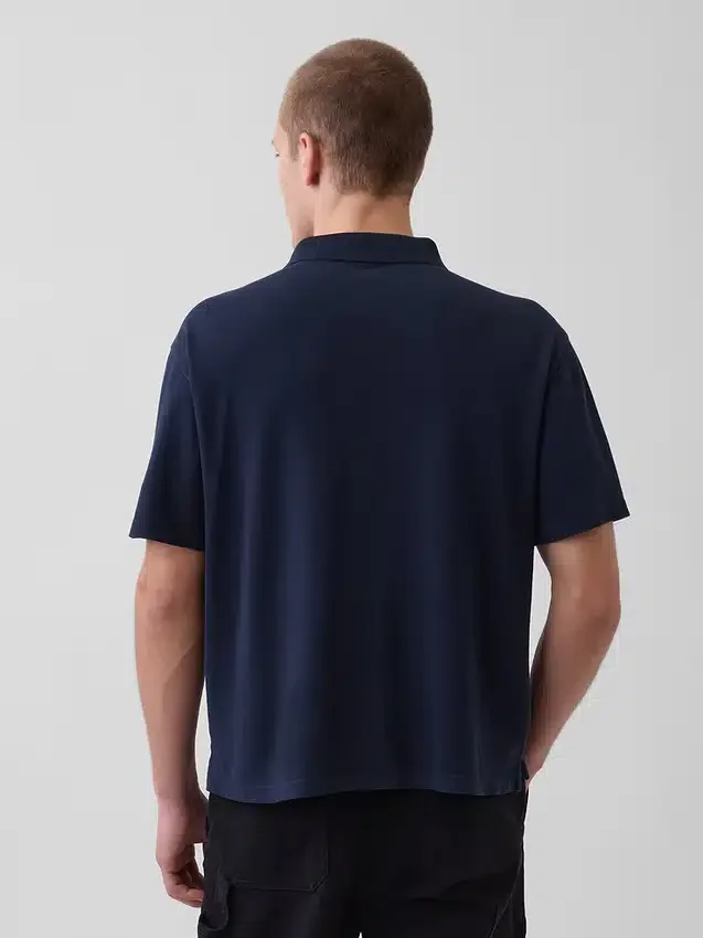 Polo de piqué holgado
