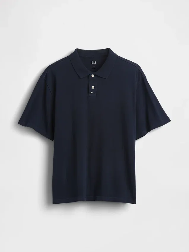 Polo de piqué holgado