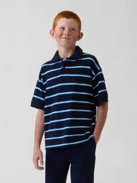 Polo de piqué holgado para niños