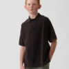 Polo de piqué holgado para niños