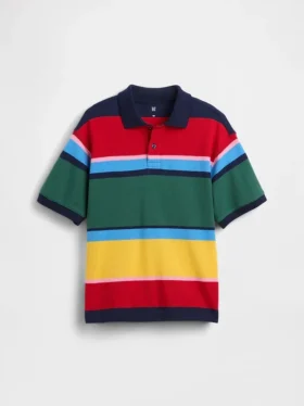 Polo de piqué holgado para niños