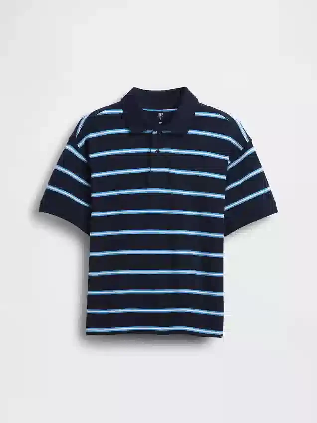Polo de piqué holgado para niños