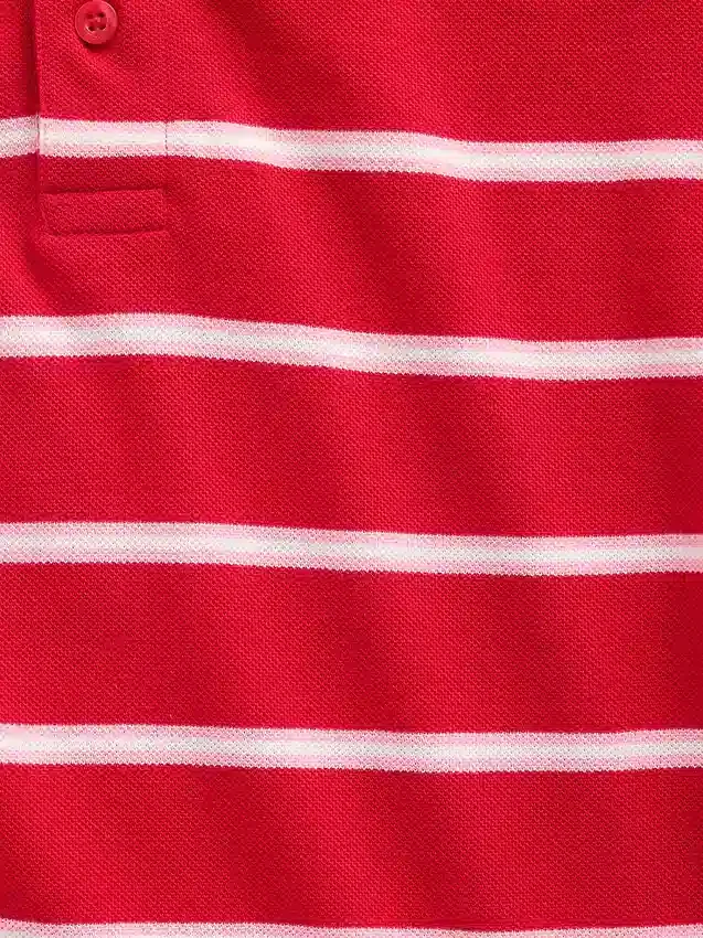 Polo de piqué holgado para niños