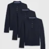 Polos de uniforme para niños (paquete de 3)